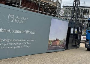 Site hoarding graphics